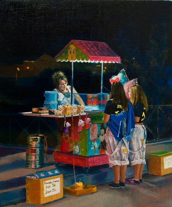 Rocío Guerrero - Puesto de algodón de azúcar, 2018.